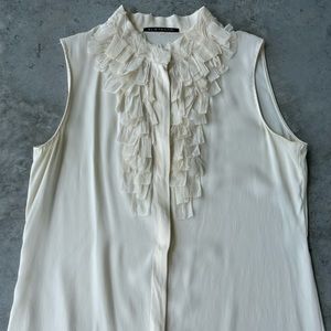 Elie Tahari sleeveless silk blouse
